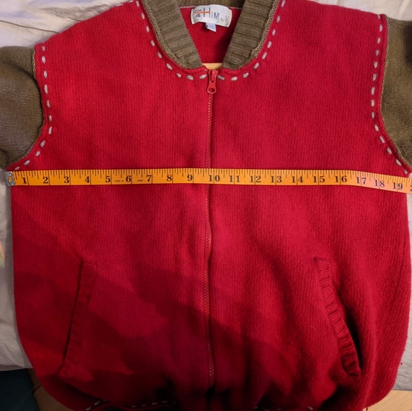 Vintage Christmas lambswool cardigan - Picture 6 of 7